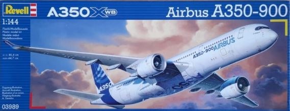 1:144 Сборная модель Самолет пассажирский Airbus A350-900 - 03989-X1