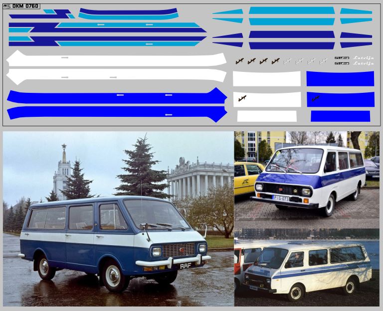 1:43 Набор декалей РАФ Полосы (вариант 2) (200х70) - DKM0760