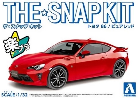1:32 Сборная модель TOYOTA 86 (PURE RED) - 05755