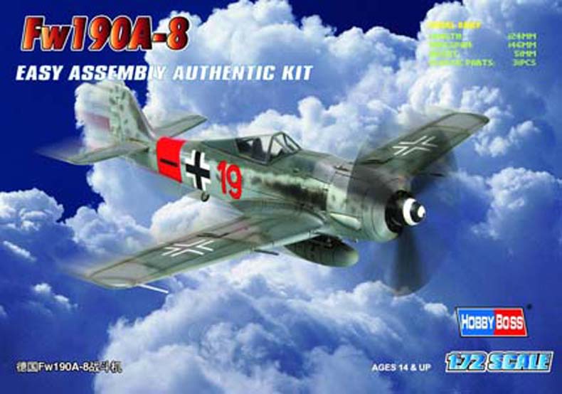 1:72 Сборная модель Fw190A-8 Easy Assembly - 80244