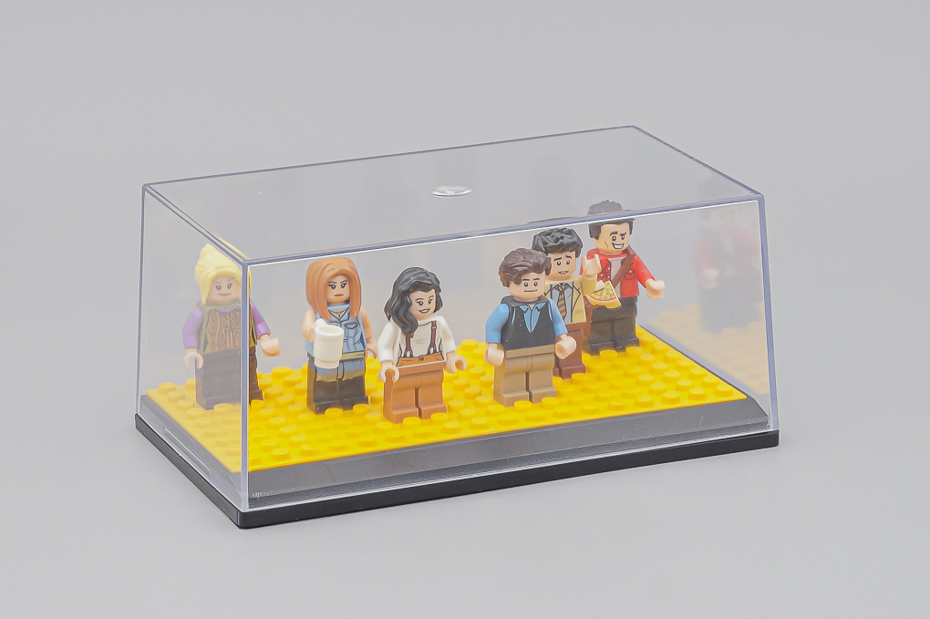 Бокс черный подиум + LEGO желтый - SB016