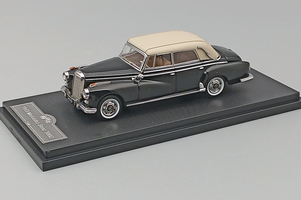 1:64 MERCEDES-BENZ 300D (1959), black / ivory - 64002B