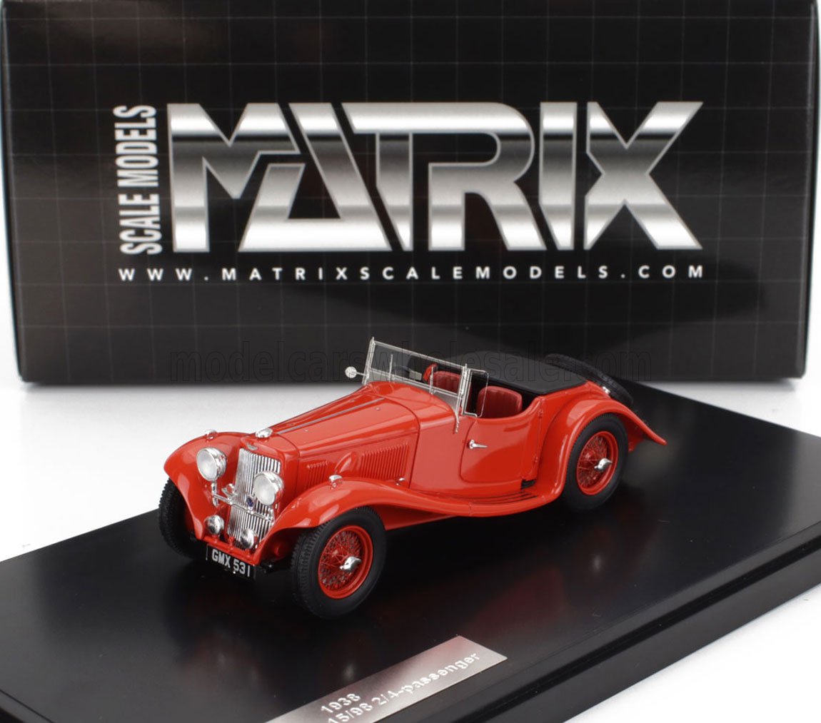 1:43 ASTON MARTIN 15/98 2-4 Seater Roadster Open (1938), Red - MX40108-172