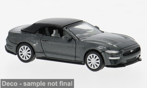 1:87 FORD Mustang VI Cabriolet (2020). dark grey - PCX870567