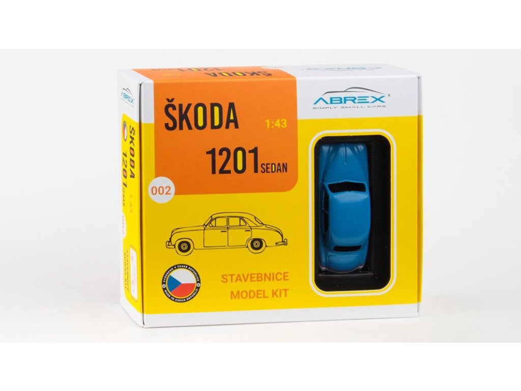 1:43 Сборная модель SKODA 1201 STAVEBNICE (1956) Hlídka VB - 711XAKIT