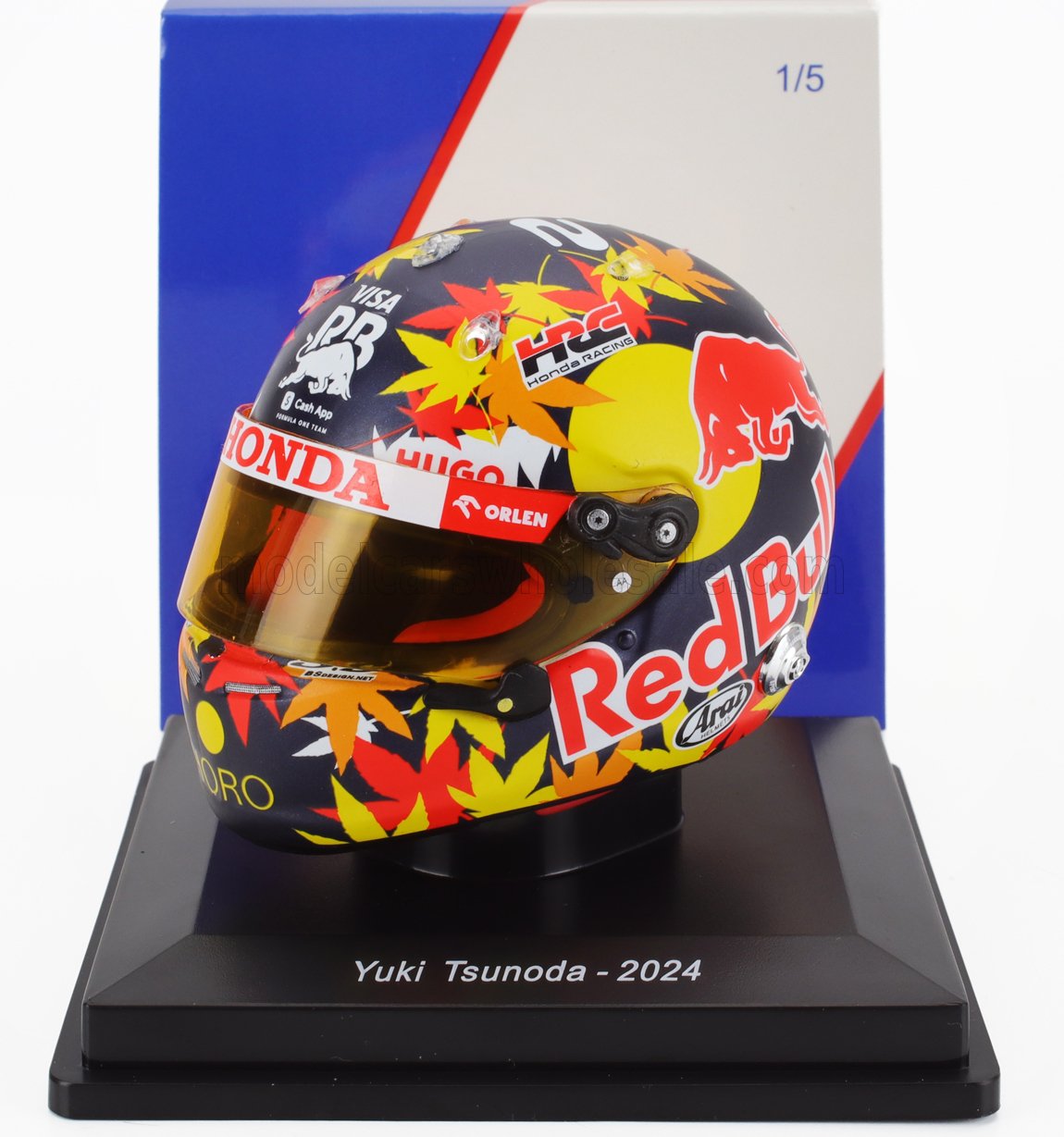1:5 BELL HELMET Casco Helmet F1 Yuki Tsunoda Team Visa Cash App №22 Season (2024), Various - 5HF149