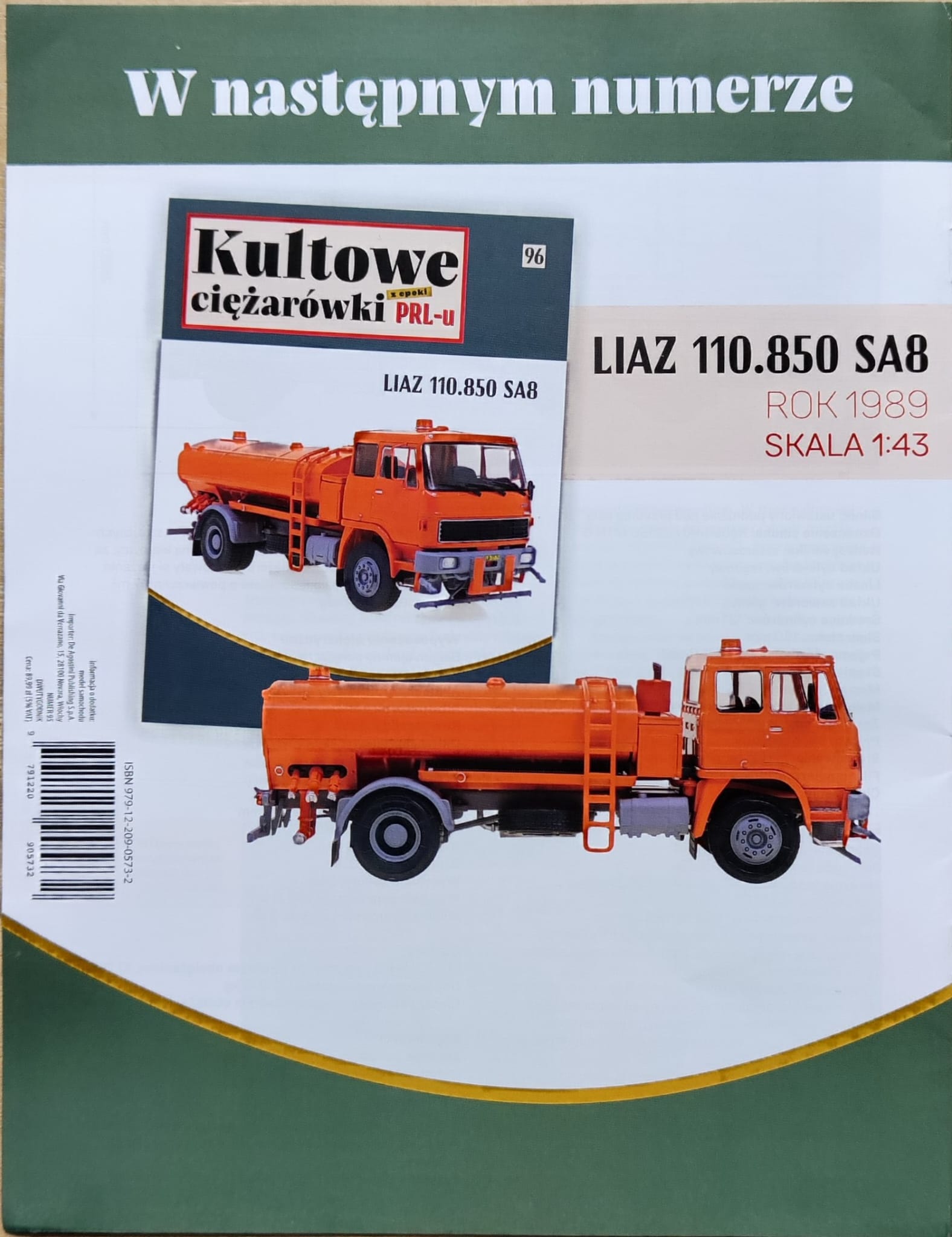 1:43 LIAZ 110.850 SA8, Kultowe Ciezarowki PRL-u 96 - kulC096