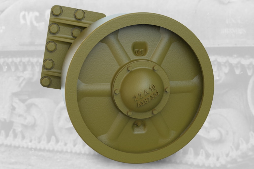 1:35 Набор дополнений катки штампованные запасные для американского танка M4 Sherman - 35034