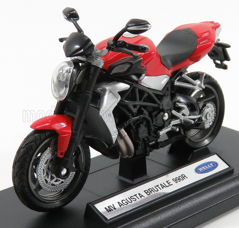 1:18 MV AGUSTA Brutale 990r (2012), Red Black - WE12834-MV19660PW