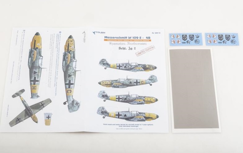 1:32 Маска окрасочная Bf-109 E-4 B (Schl)/LG 2 (Operation Barbarossa) - M32010