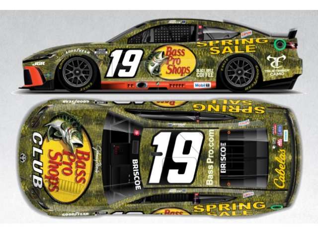 1:64 Toyota Camry XSE #19 Chase Briscoe *Bass Pro Shops Spring Fishing Classic*, green/red/yellow 2025 - C192565BPFCJ