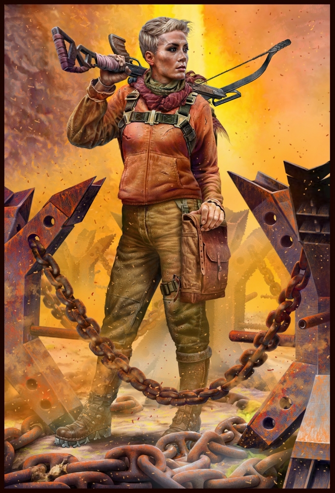 1:35 Сборная модель Постапокалиптика. Битва в пустыне. Клан Черепа - Дальний Рейд. Набор №2. Новый лидер. Анна - MB35214