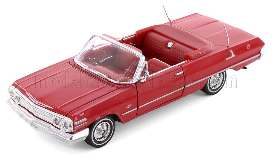1:18 CHEVROLET Impala Cabriolet Open (1963), red - 19865C-RD