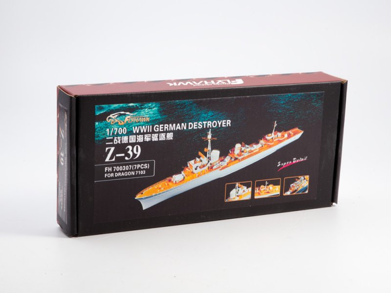 1:700 Сборная модель WWII German Destroyer Z-39 (for Dragon7103) - FH700307