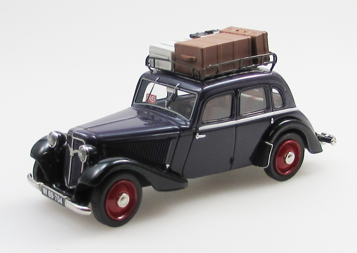 1:43 ADLER Trumpf Junior 4dr sedan Vienna taxi (1937-41), black - EMEU43034J
