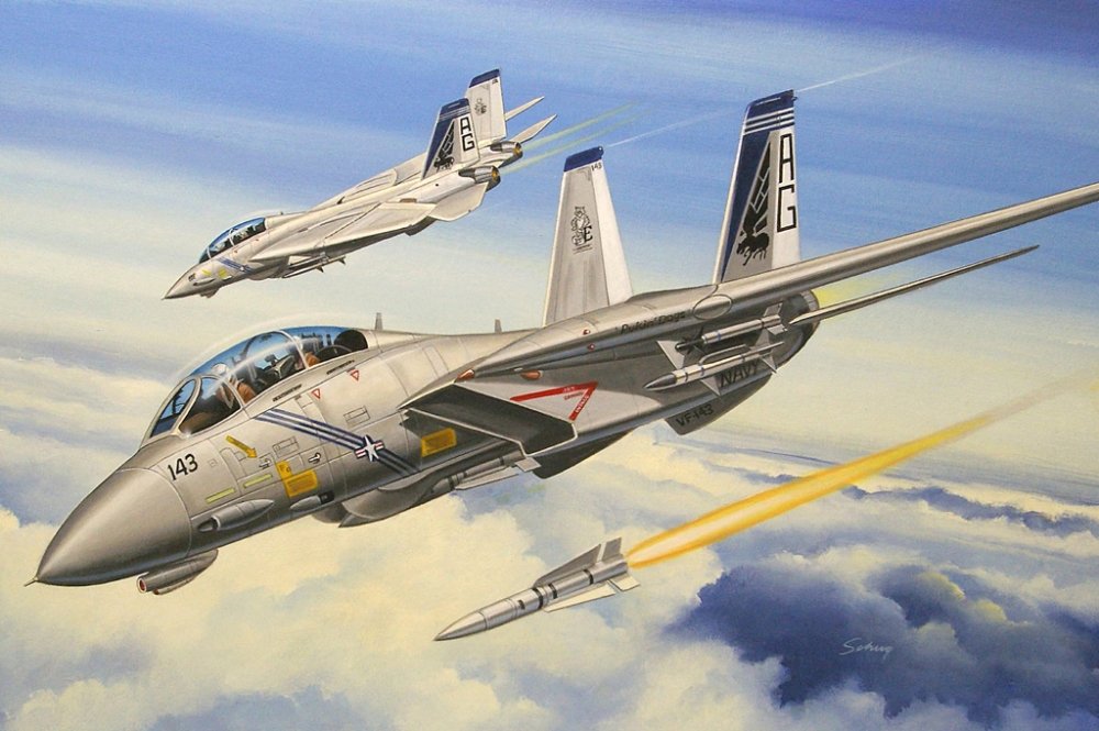 1:72 Сборная модель Самолет F-14B Tomcat - 80277