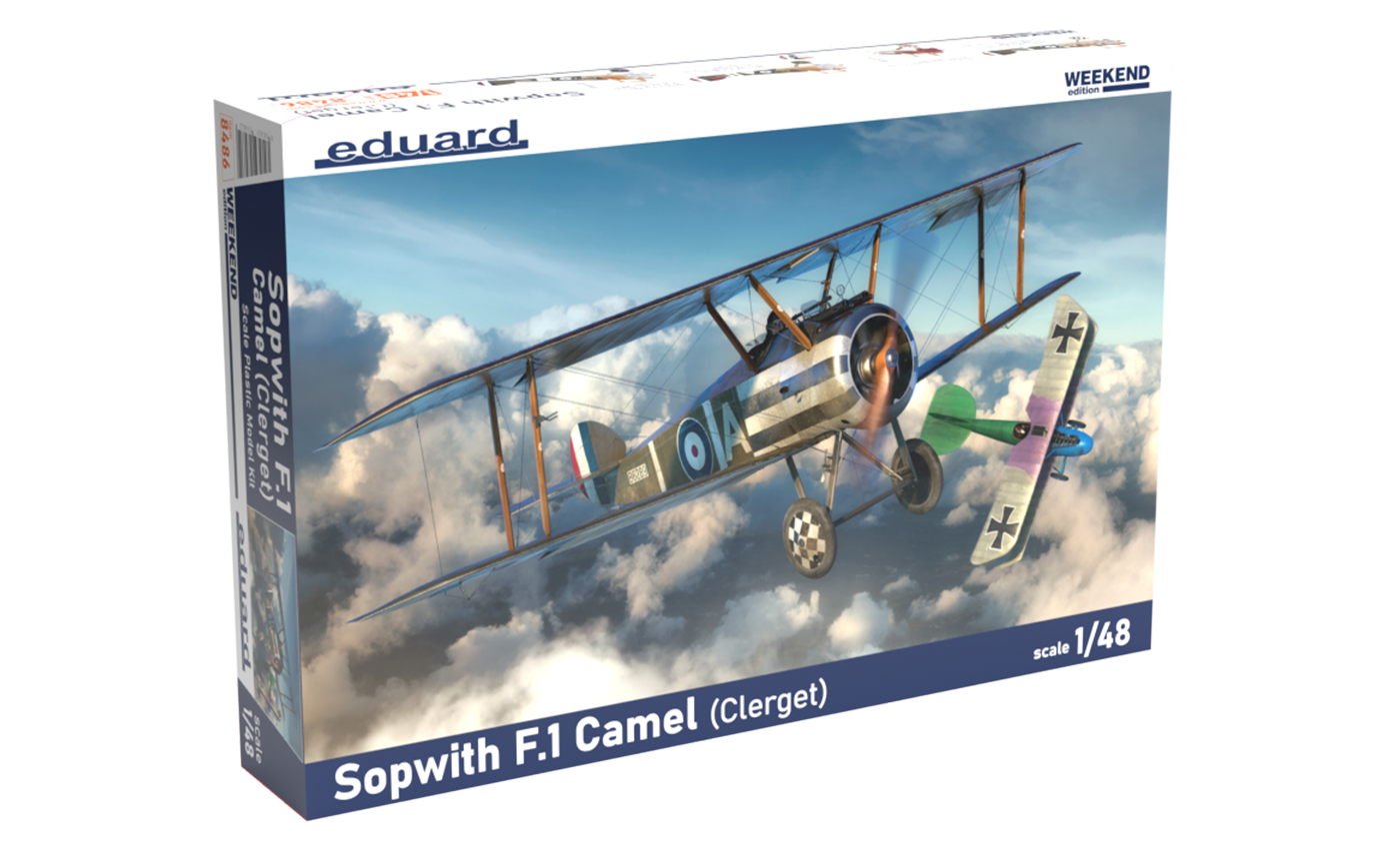 1:48 Сборная модель Sopwith F.1 Camel (Clerget) Weekend edition - 8486