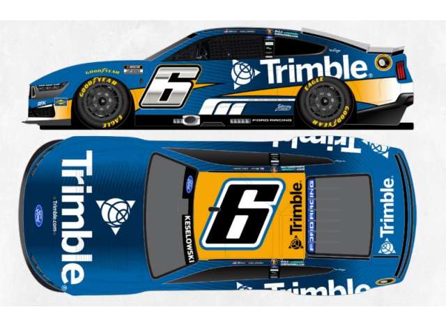 1:64 Ford Mustang #6 Brad Keselowski *Trimble*, blue/orange/white 2026 - CX62661TRIBW