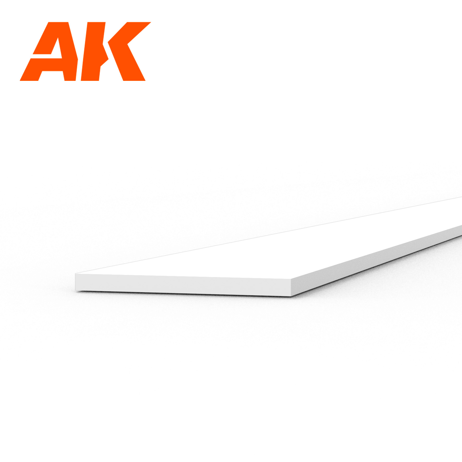 Strips 0.30 x 4.00 x 350mm - STYRENE STRIP - AK6505