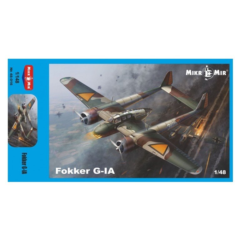 1:48 Сборная модель Самолет Fokker G-I - 48-018