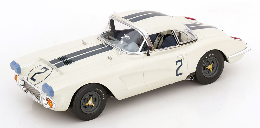 1:18 CHEVROLET Corvette Cunningham No 2 24h Le Mans (1960) - RAR18012