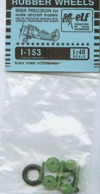 1:48 Колеса резиновые Советский истребитель И-153 - 4802