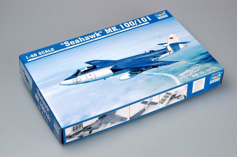 1:48 Сборная модель Британский истребитель-бомбардировщик Hawker Sea Hawk MK.100/101 - 02827