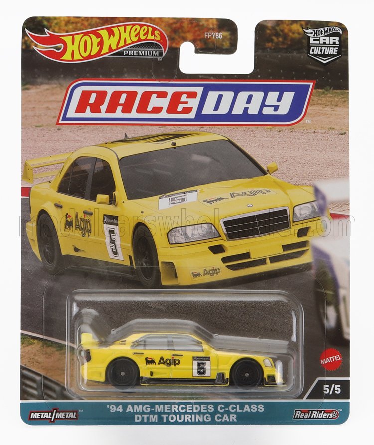 1:64 MERCEDES-BENZ C-class Amg №5 Dtm Touring Car (1994), Yellow - HKC62-FPY86