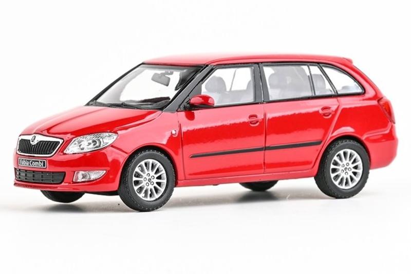 1:43 SKODA Fabia 2 Facelift Combi New logo (2010), red - 143AB-024B