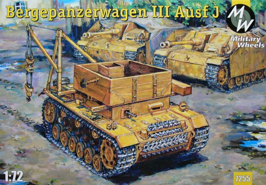 1:72 Сборная модель Немецкая БРЭМ Bergepanzerwagen T-III - 7255