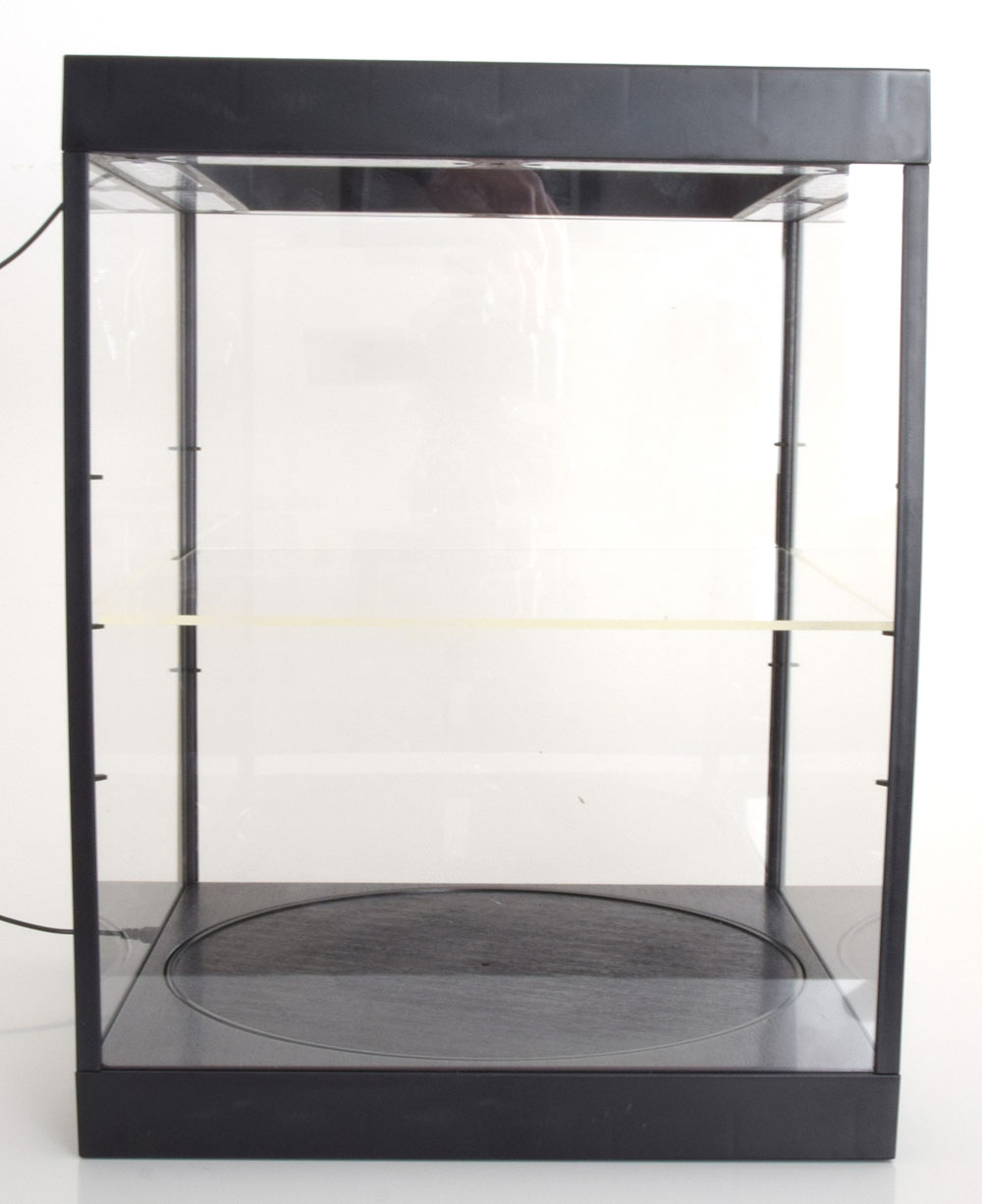 1:18 VITRINE mit LED Beleuchtung, schwarz - T9-69929BK