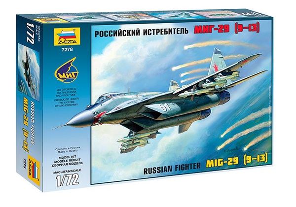 1:72 Сборная модель Российский истребитель 'МиГ-29С' (9-13С) - 7278