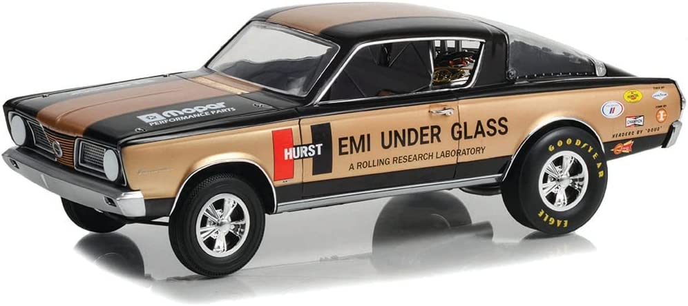 1:18 PLYMOUTH Barracuda Hurst HEMI Under Glass 'A Rolling Research Laboratory' (1966) - HW18034