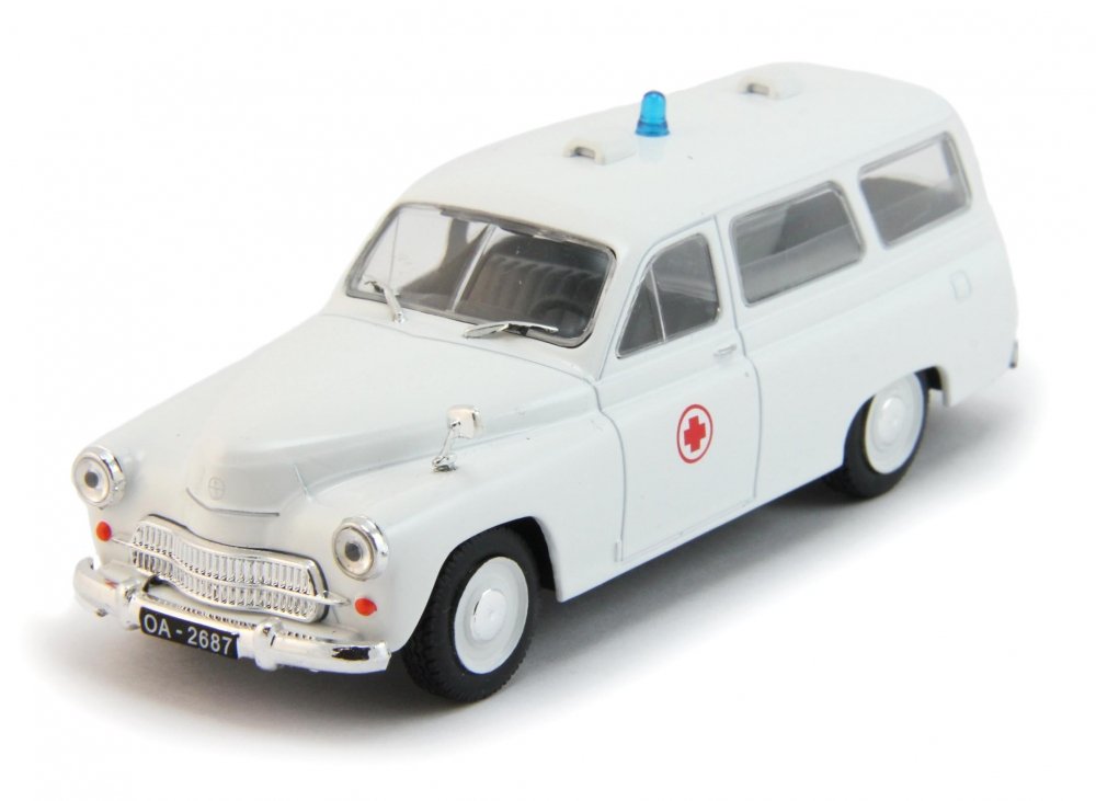 1:43 WARSZAWA 202A Ambulance, white - kul989