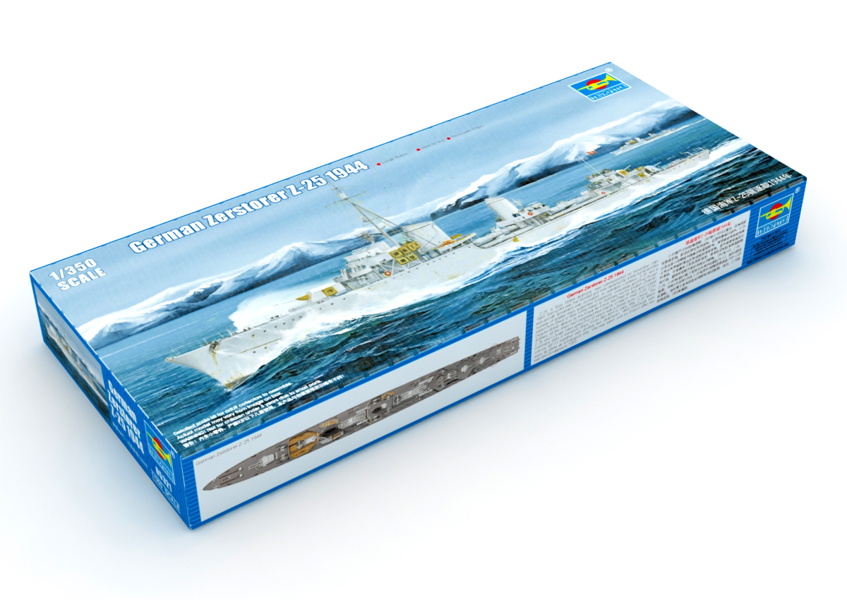 1:350 Сборная модель Немецкий эсминец Z-25 (1944г.) - 05321