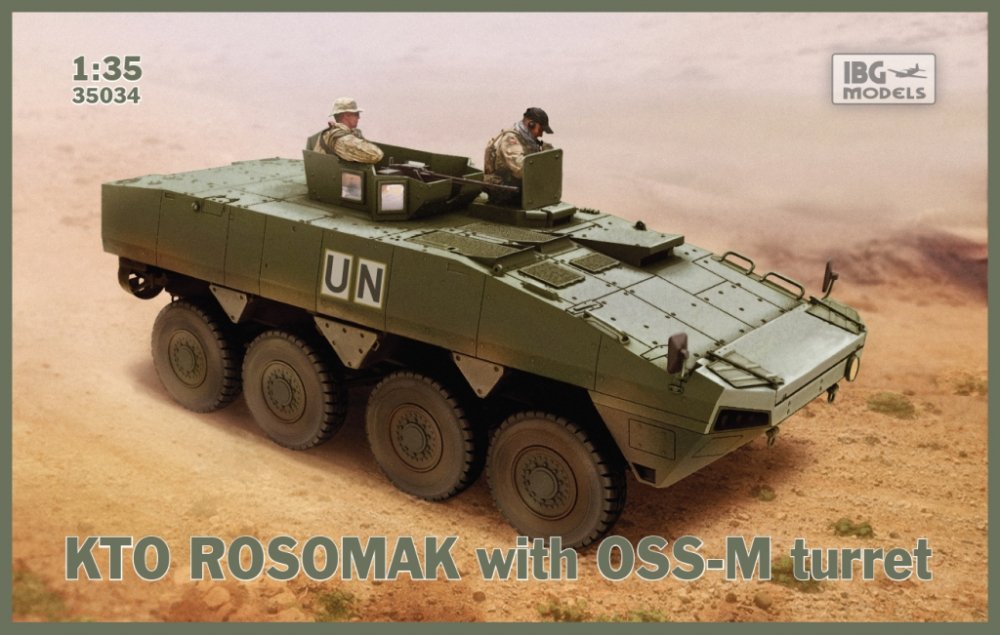 1:35 Сборная модель Польский БТР KTO ROSOMAK  with OSS-M turret - 35034