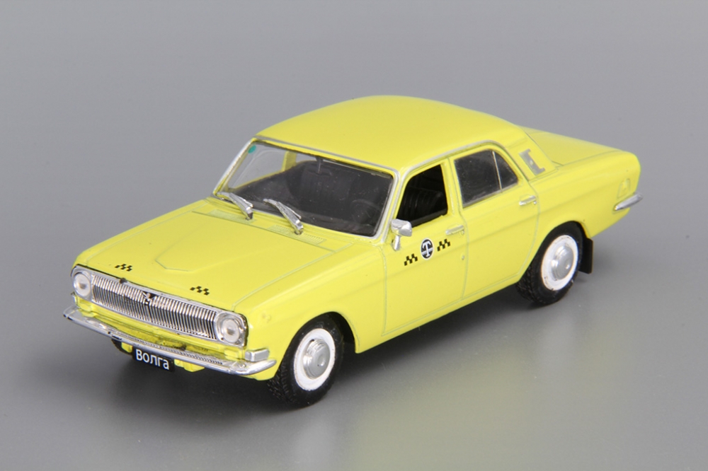 1:43 Горький 24-01 Такси, Автомобиль на службе 30, желтый - ANS030