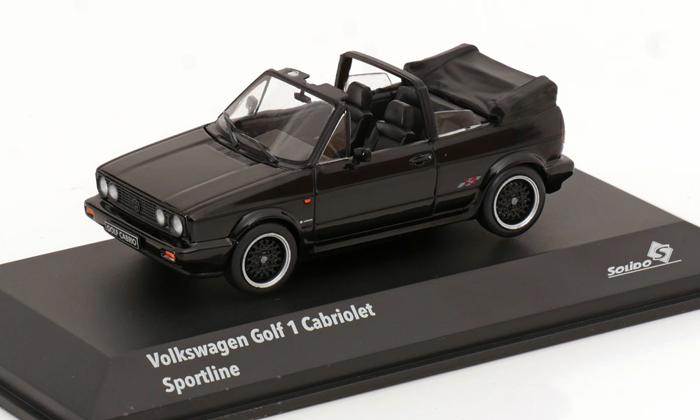 1:43 VOLKSWAGEN Golf 1 Cabrio Sportline (1992), black - S4315802