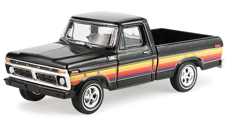 1:64 FORD F-100 Free Wheeling Stripes Edition (1977), raven black - 30571