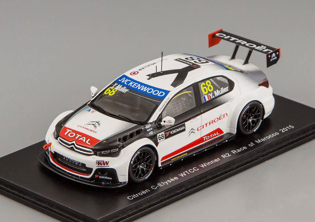 1:43 Citroen C-Elysee WTCC #68 Winner R2 Race of Marocco 2015 Yvan Muller - S4525