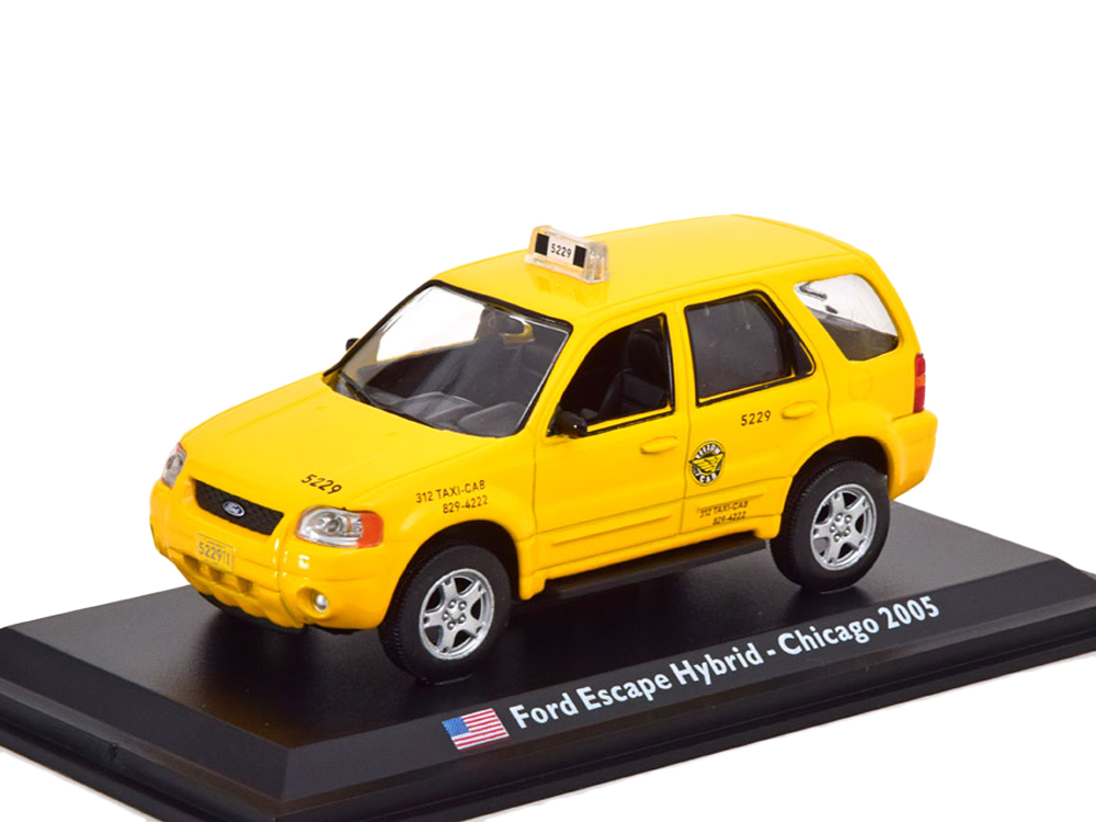 1:43 Ford Escape Hybrid New York Taxi 2005 такси Нью Йорка - TX21