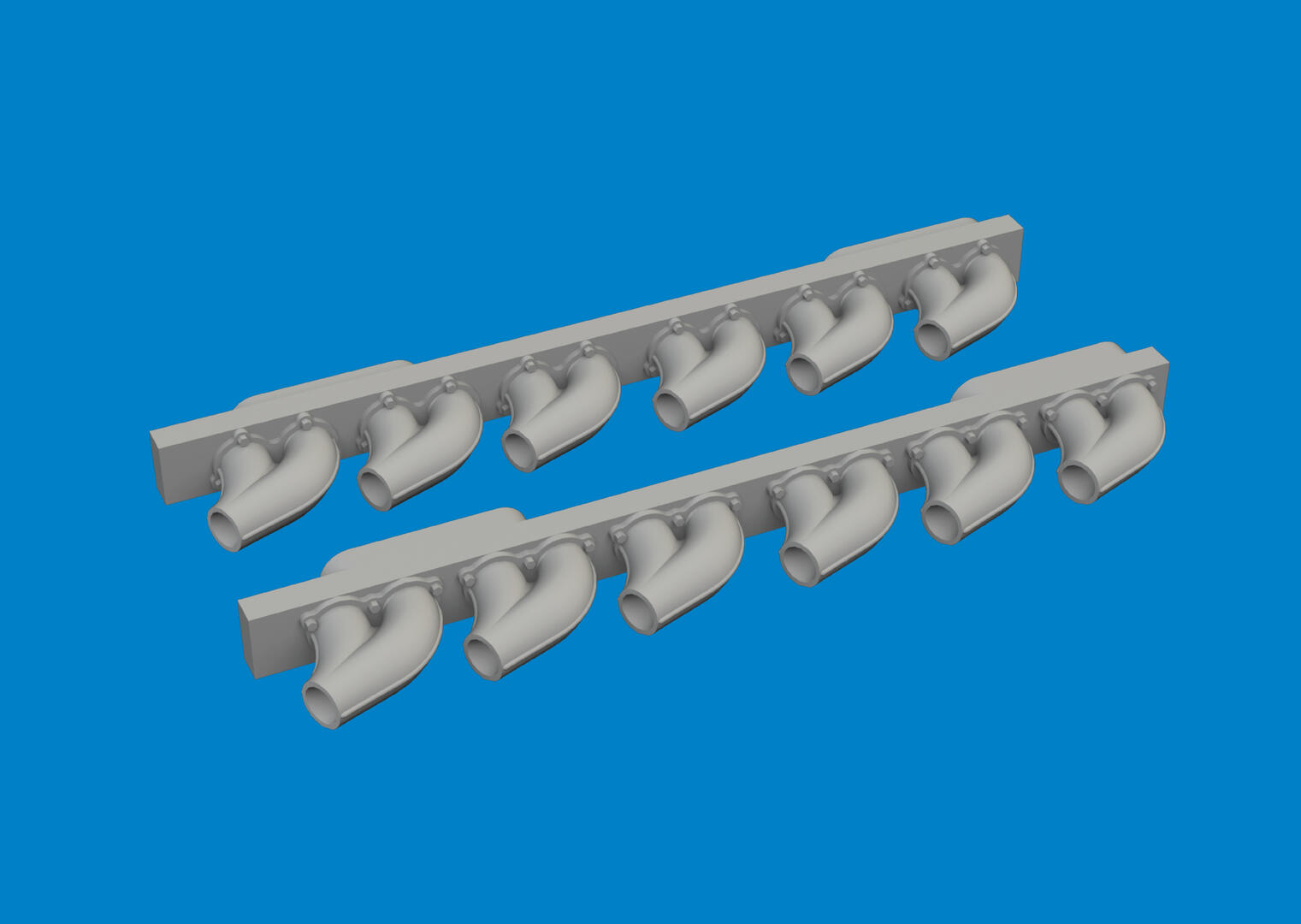 1:48 P-39 Exhaust Stacks Rounded PRINT  Arma Hobby - 6481050