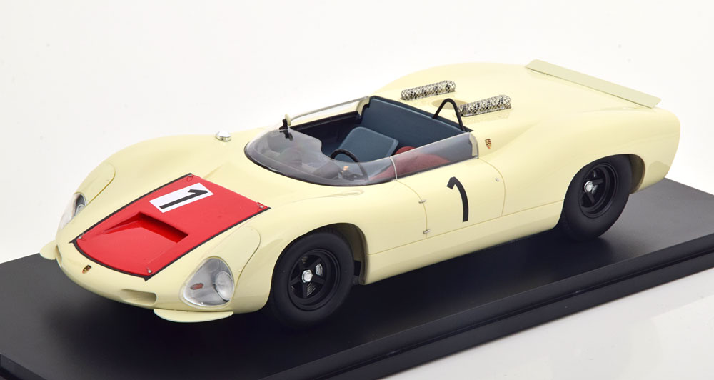 1:18 PORSCHE 910-8 Bergspyder #1 Alpen Bergpreis Rossfeld Mitter (1967) - MXL1607-012