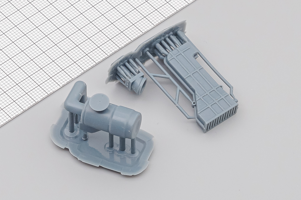 1:35 Водухозаборник и кожух воздушного фильтра Камский грузовик 6520(ромб) - MD5109