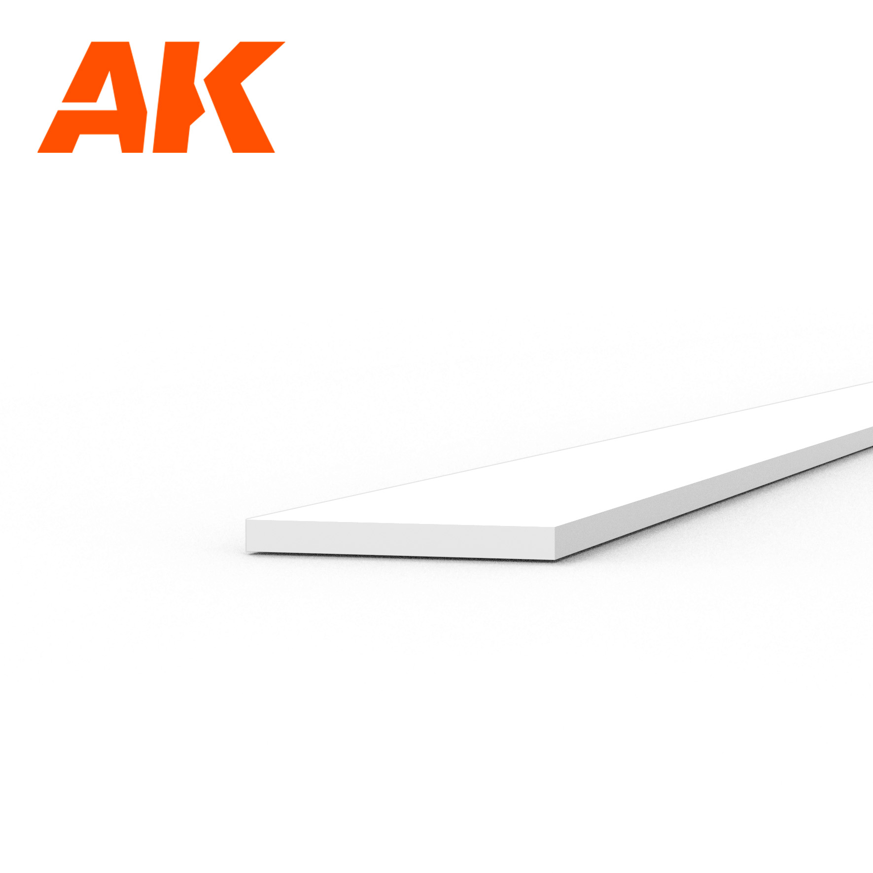 Strips 0.30 x 3.00 x 350mm - STYRENE STRIP - AK6504