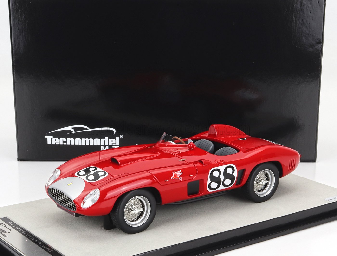 1:18 FERRARI 410s John Edgar Ferrari Usa №88 Winner Nassau (1958) B.Kessler, Red - TM18-280D