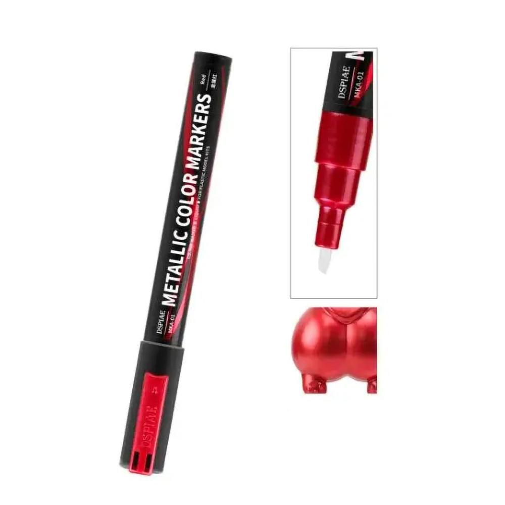 Маркер супер металлик, красный - MKA-01