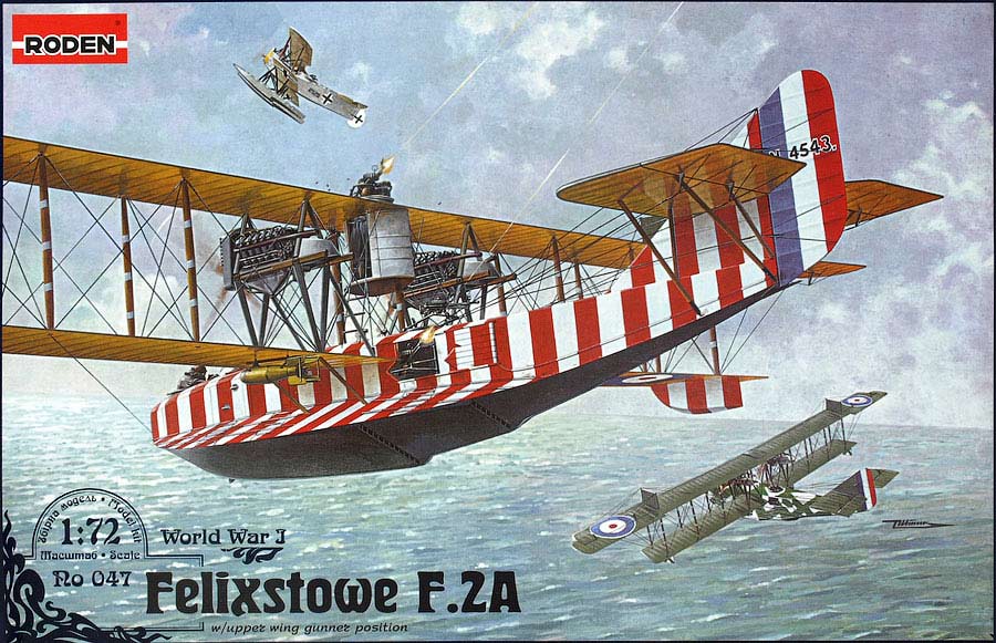 1:72 Сборная модель Британская летающая лодка Felixstowe F.2A - 047