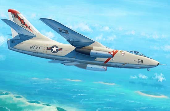 1:48 Сборная модель Самолет  Палубный заправщик KA-3B Скайуорриор - 02869