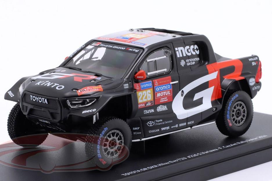 1:43 TOYOTA GR DKR Hilux EVO T1U #226 Rallye Dakar Saood Variawa, Francois Cazalet (2024) - TBMRA-M9292-24